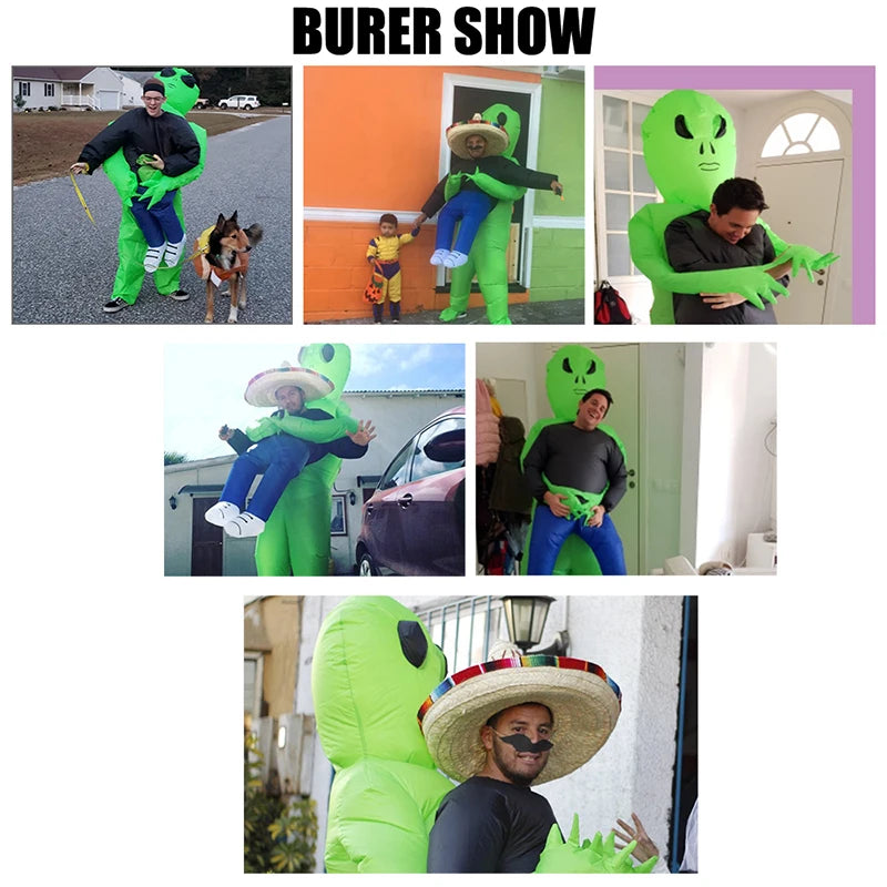 ET-mimozemšťané Nafukovací kostým ? Strašidelné Monster Cosplay pro dospělé a děti, Halloween, Vánoce, Díkůvzdání, Party, Festival Kostým