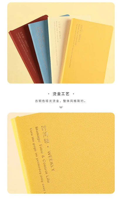 Kinbor Weekly Planner Notebook Undated Daily & Monthly Agenda Journa