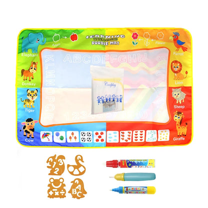 100x80CM Magic Water Drawing Mat Reasonable Doodle Board Montessori Educational Toy for Kids