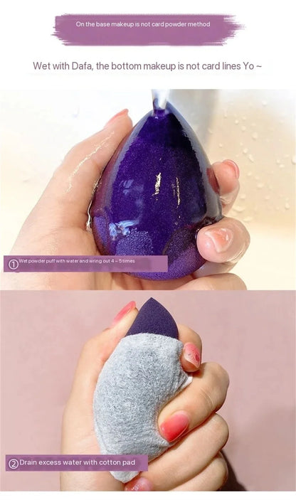 4PCS make-up Sponge Blender Beauty Egg Cosmetic Puff - Měkká nadace & Prachové houbičky pro ženy, profesionální nástroje krásy