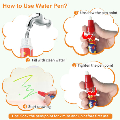 100x80CM Magic Water Drawing Mat Reasonable Doodle Board Montessori Educational Toy for Kids