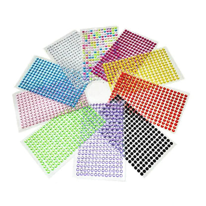 1040/900/504Ks Akrylová vrtačka DIY Crystal Shainstone Samolepky pro telefonní případy, karty a řemesel