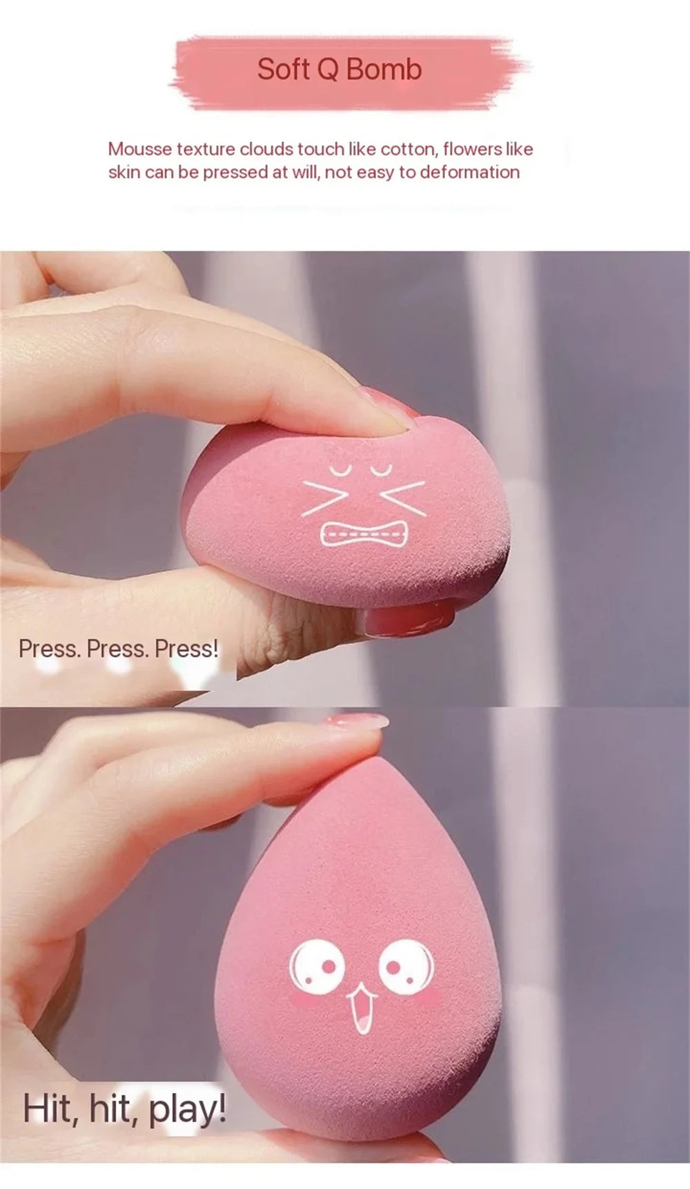 4PCS make-up Sponge Blender Beauty Egg Cosmetic Puff - Měkká nadace & Prachové houbičky pro ženy, profesionální nástroje krásy