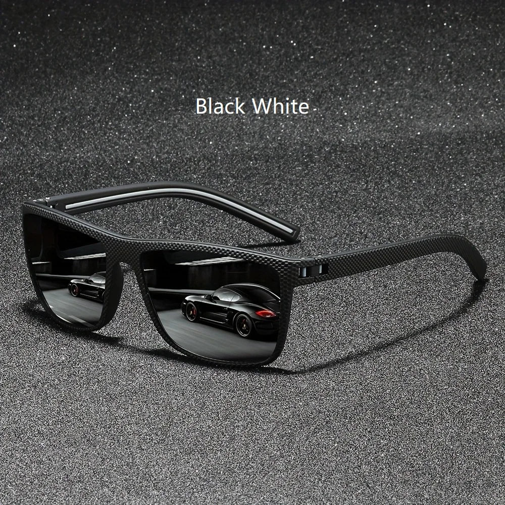 Fashion Vintage Square Polarized Sunglasses for Men & Women – Designer UV400 Driving & Fishing Eyewear