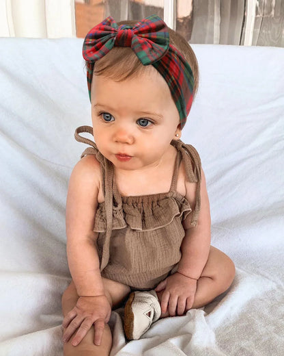 1Pc Baby Nylon Headscarf ? Ruční květinová čelenka pro novorozené dívky, batole elastické vlasy Turban