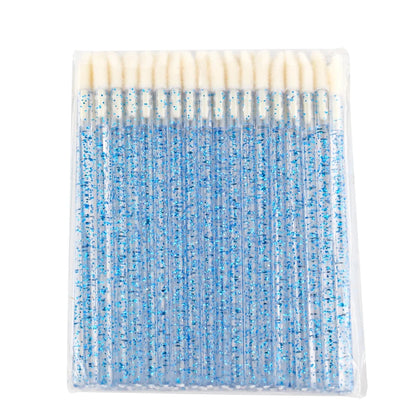 Lanjinglin 5/50 ks Jednorázové štětce štětce na rty Kartáčky na rty Aplikace na rtěnky a prodlužovací nástroj na řasy, profesionální doplňky pro krásu