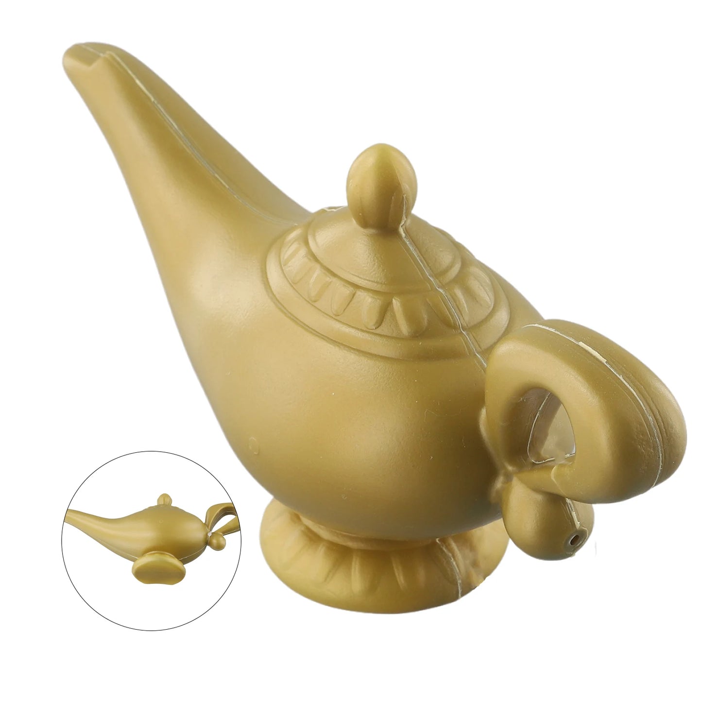 Aladdin Genie Lampy Kostýmy Prop Vintage Dekorativní čaj, Retro Magic Lamp Ornament pro Halloween, Vánoční a Party Dekorace