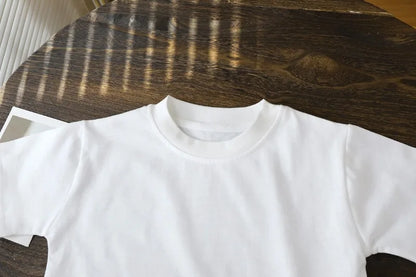 2-10Y Děti, čisté bavlněné krátké rukávy svetr tričko tričko - dětské kluci a dívky Letní topy