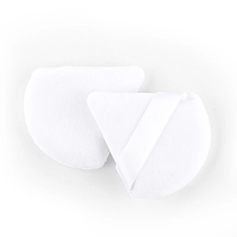 SHIDISHANGPIN Triangle Velvet Powder Puff – Reusable Face Cosmetic Sponge, Mini Cotton Makeup Puff for Foundation, Eyeshadow, and Beauty Tools (1/2/3/6pcs)