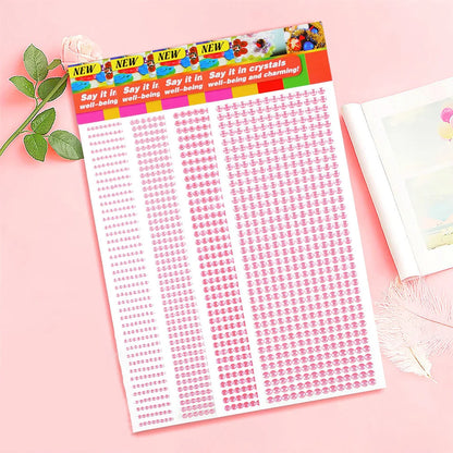 1040/900/504Ks Akrylová vrtačka DIY Crystal Shainstone Samolepky pro telefonní případy, karty a řemesel