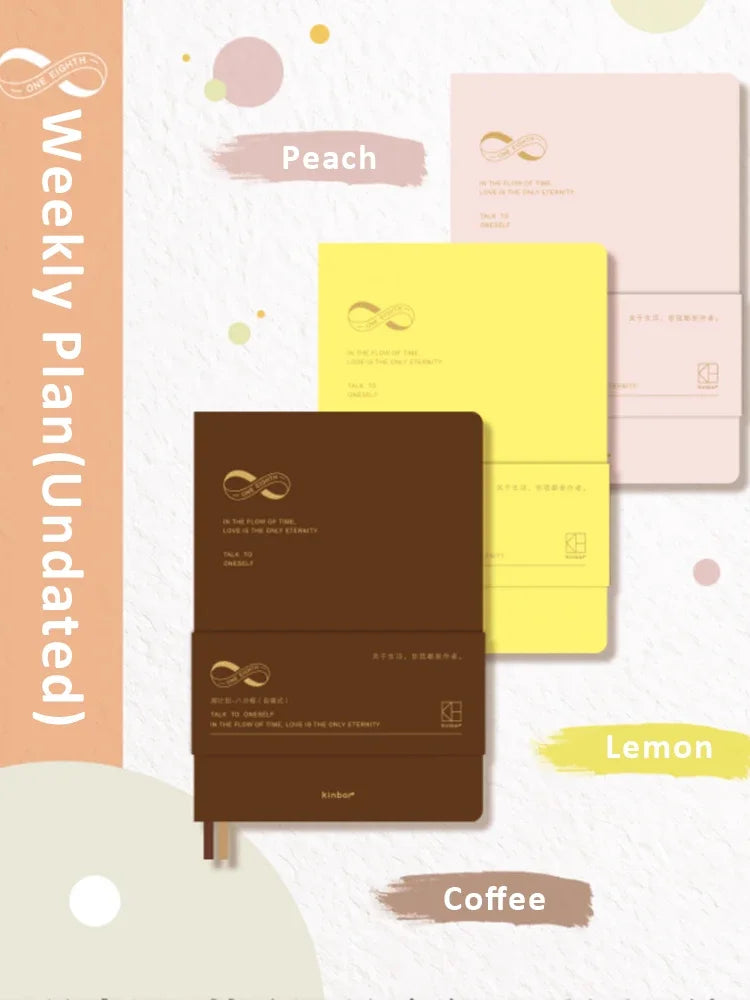 Kinbor Weekly Planner Notebook Undated Daily & Monthly Agenda Journa