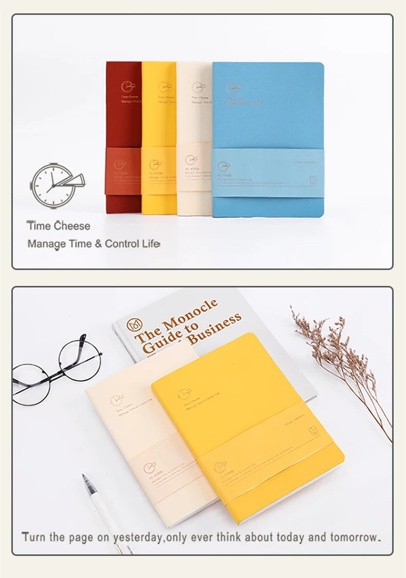 Kinbor Weekly Planner Notebook Undated Daily & Monthly Agenda Journa