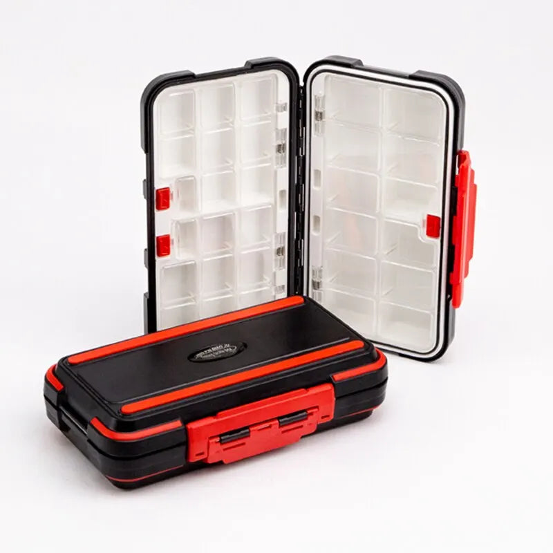Premium Vodotěsný dvoused-rybolov Tackle Box Ş Multifunkční Bait & Tool Organizátor