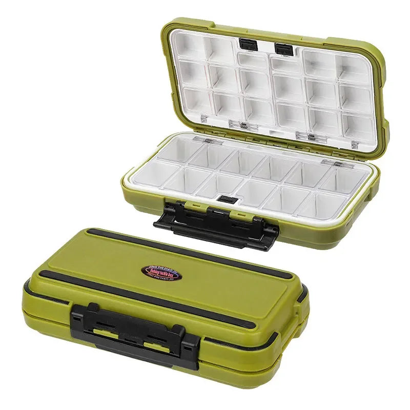 Premium Vodotěsný dvoused-rybolov Tackle Box Ş Multifunkční Bait & Tool Organizátor