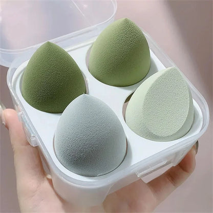 4PCS make-up Sponge Blender Beauty Egg Cosmetic Puff - Měkká nadace & Prachové houbičky pro ženy, profesionální nástroje krásy