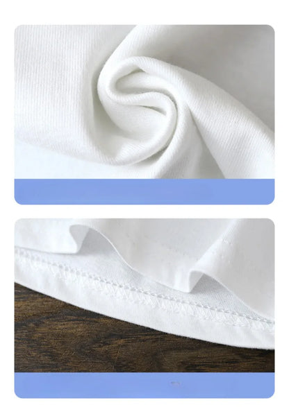 2-10Y Děti, čisté bavlněné krátké rukávy svetr tričko tričko - dětské kluci a dívky Letní topy