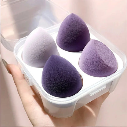 4PCS make-up Sponge Blender Beauty Egg Cosmetic Puff - Měkká nadace & Prachové houbičky pro ženy, profesionální nástroje krásy